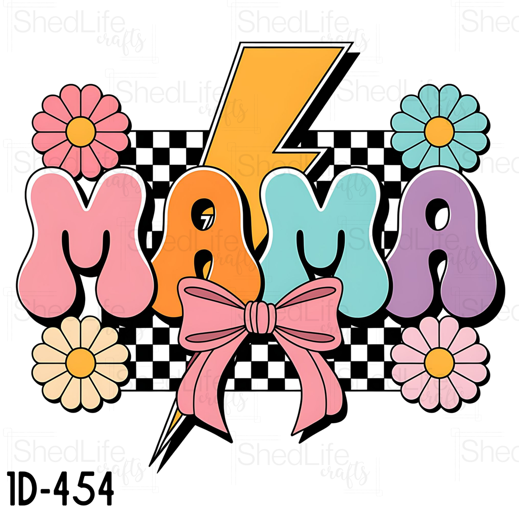"Retro Mama" Apparel (1D-454)