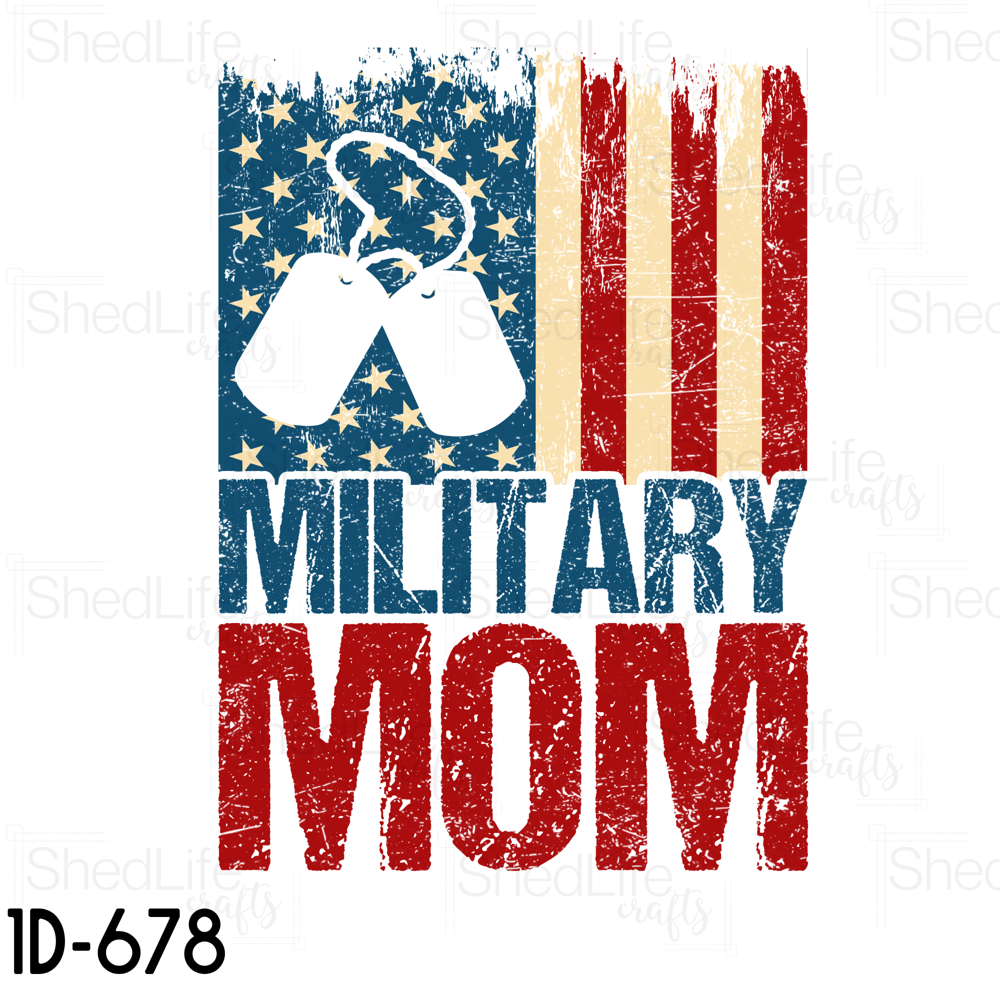 "Military Mom" Apparel (1D-678)