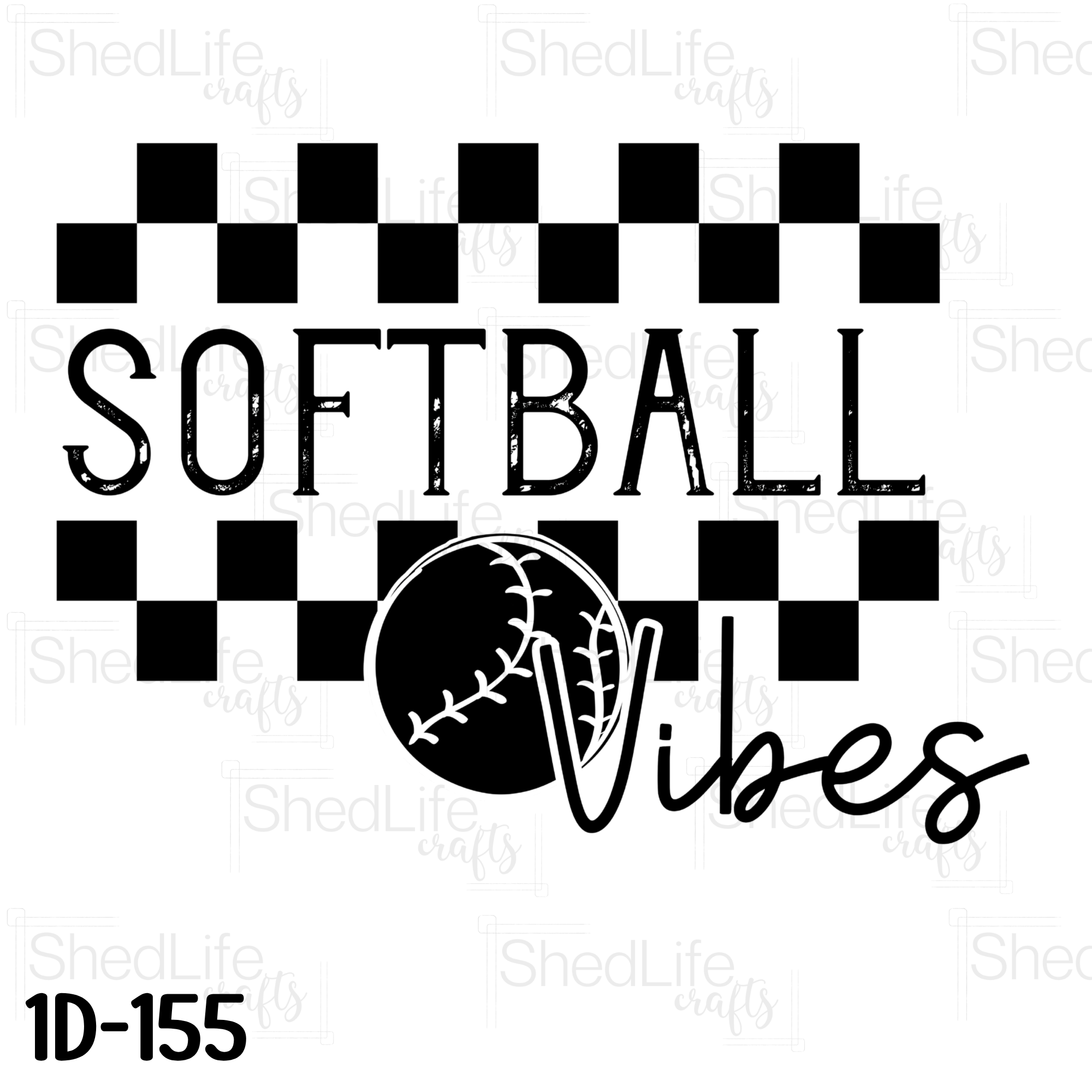 "Softball Vibes" Apparel (1D-155)