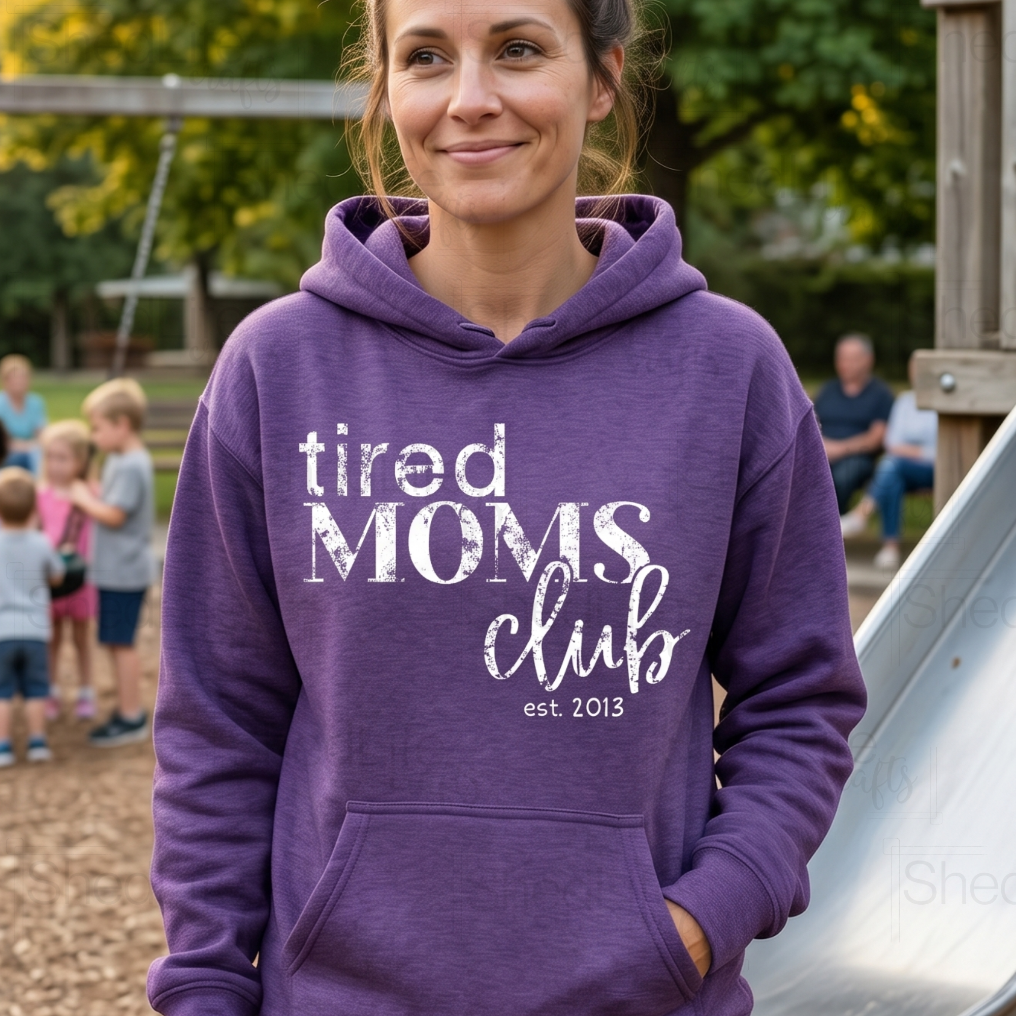 "Tired Moms Club" Apparel (1D-675)