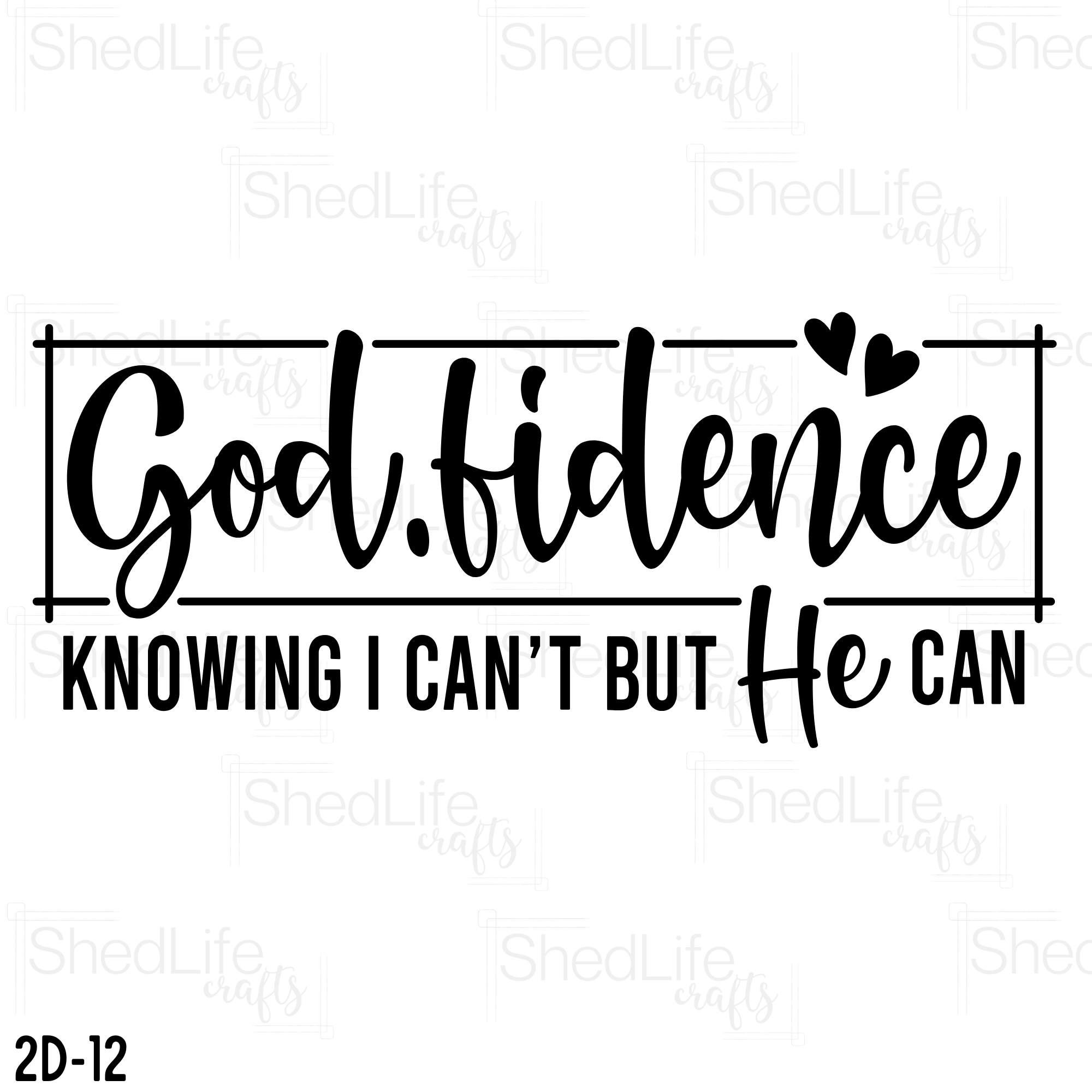 "Godfidence" Apparel (2D-12)