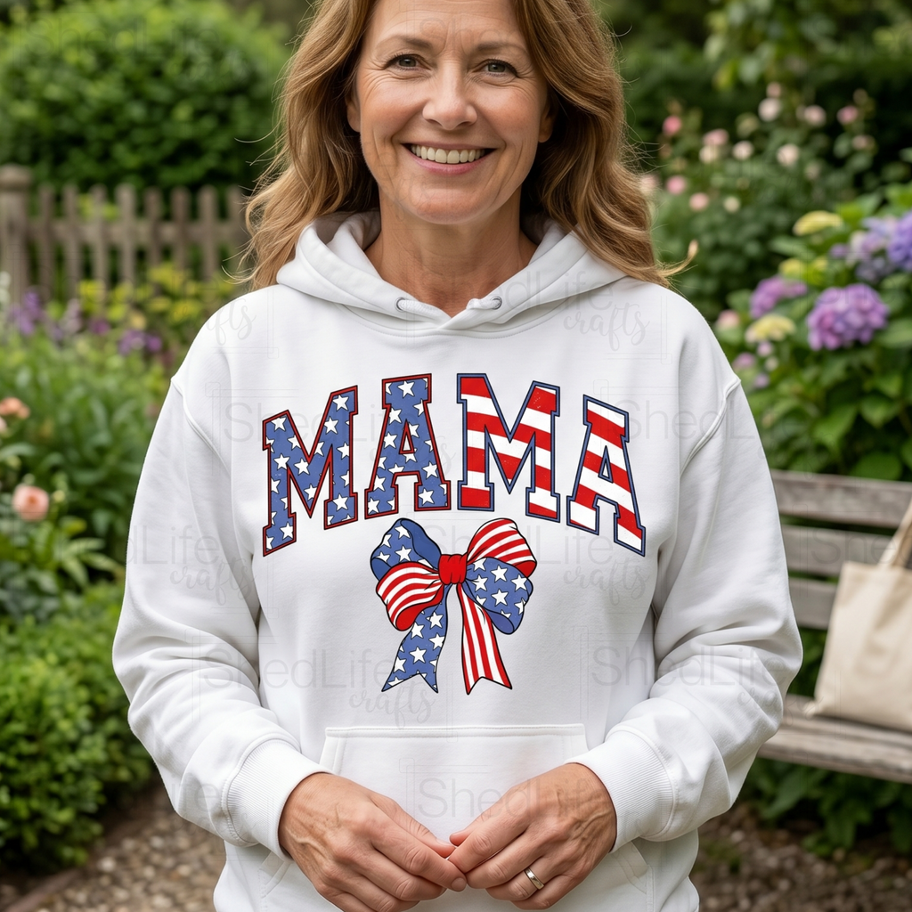 "Stars and Stripes Mama" Apparel (4D-265)