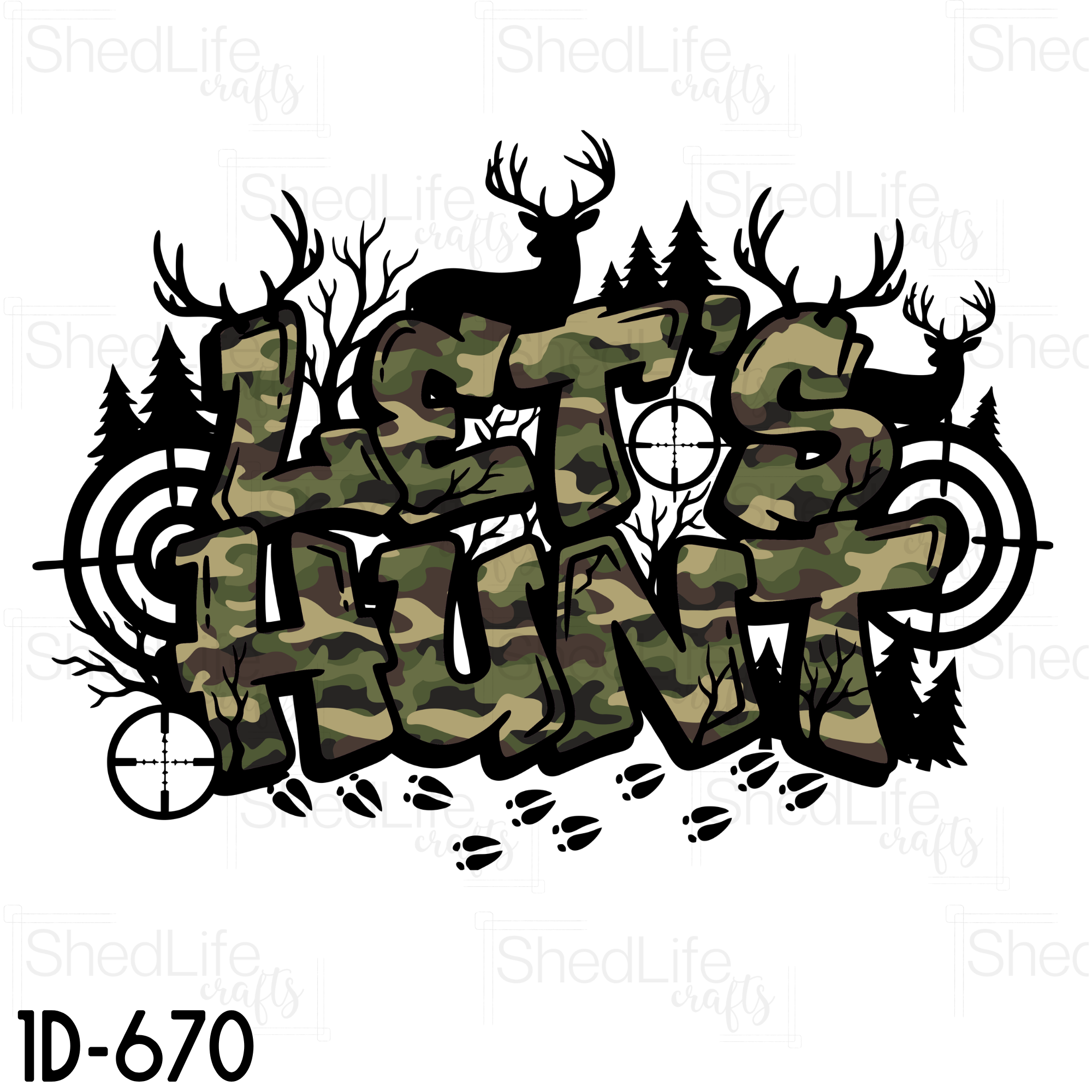 "Let's Hunt Graffiti" Apparel (1D-670)