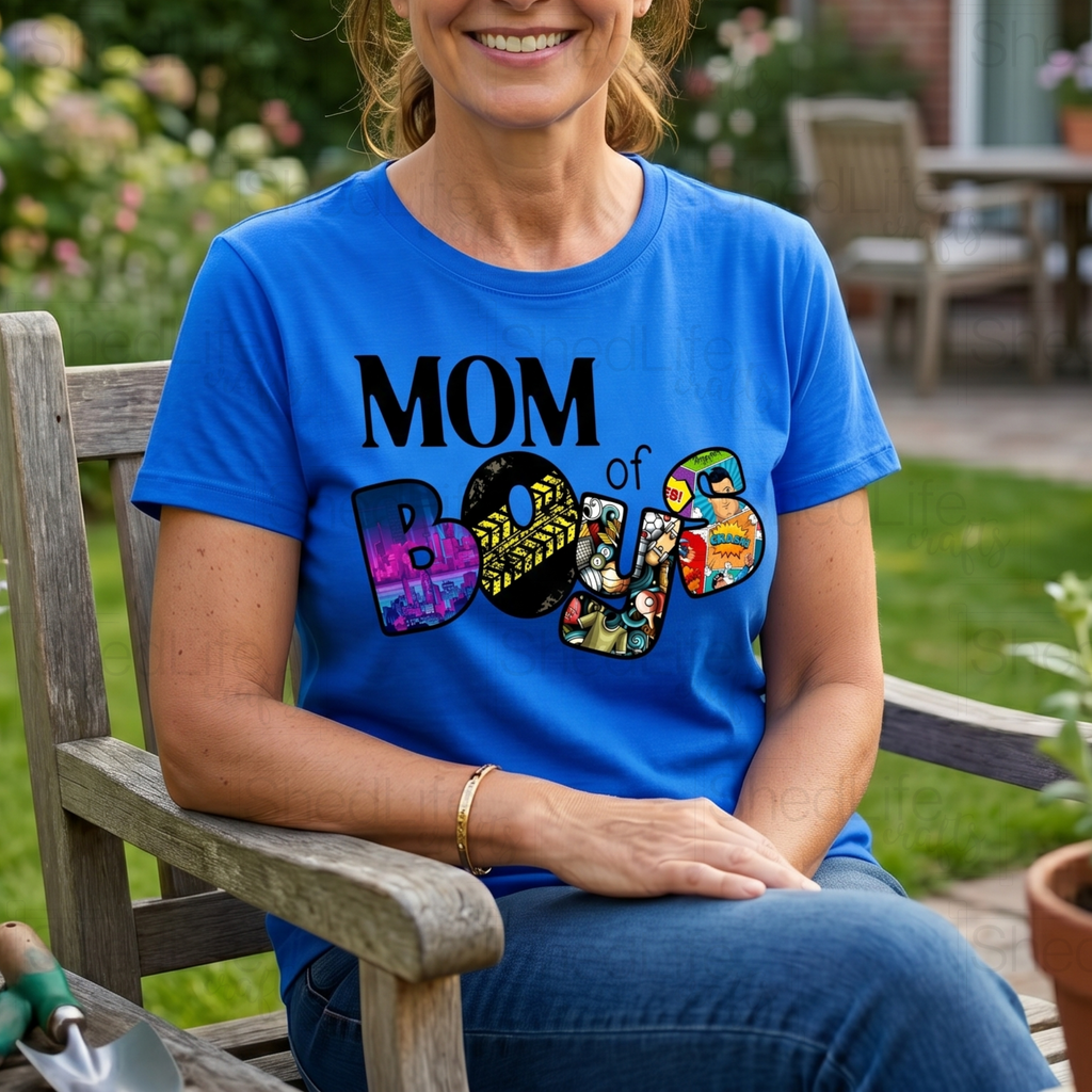 "Mom of Boys" Apparel (1D-452)