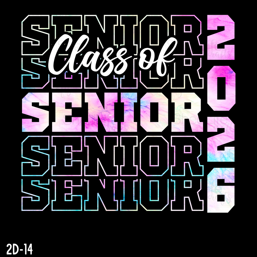 "Stacked Senior Class of 2026" Apparel (2D-14)