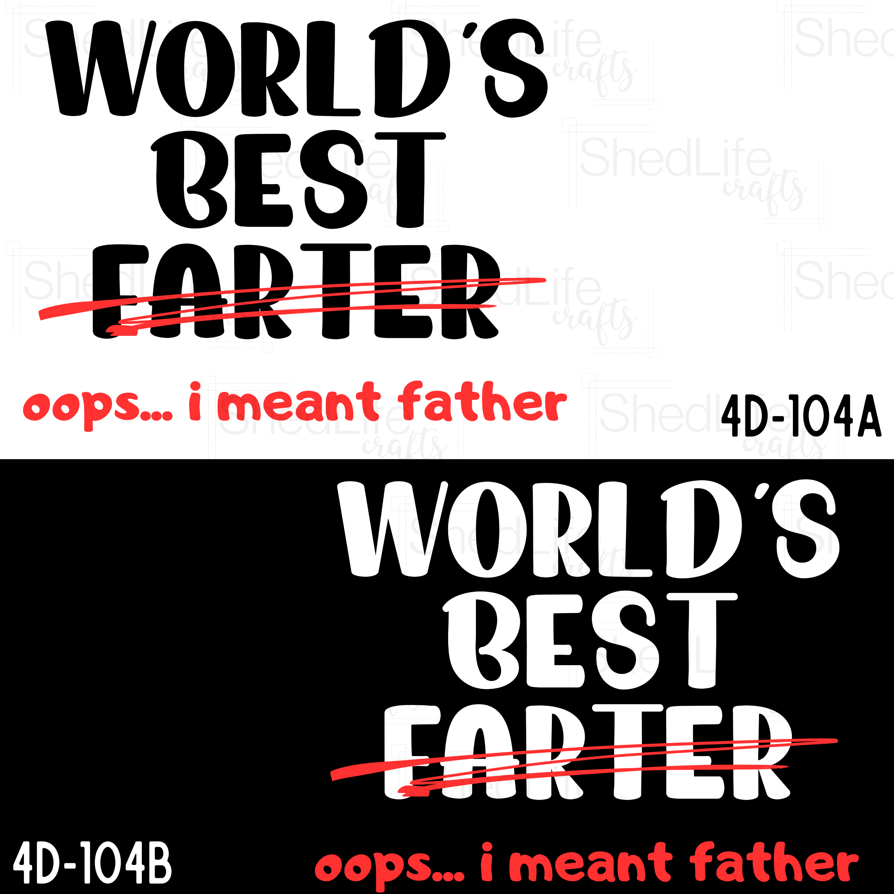 "World's Best Farter" Apparel (4D-104)
