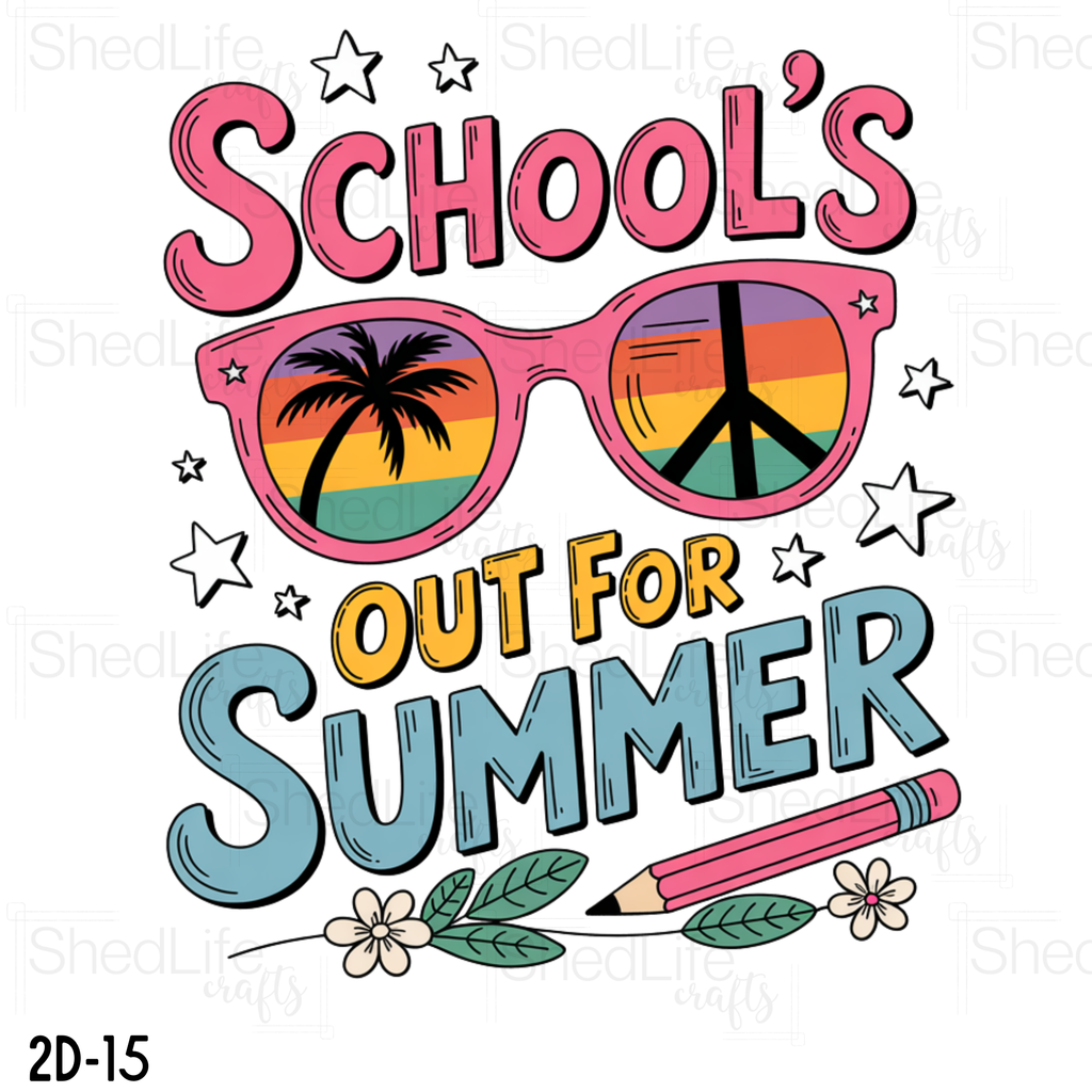 "School's Out for Summer" Apparel (2D-15)