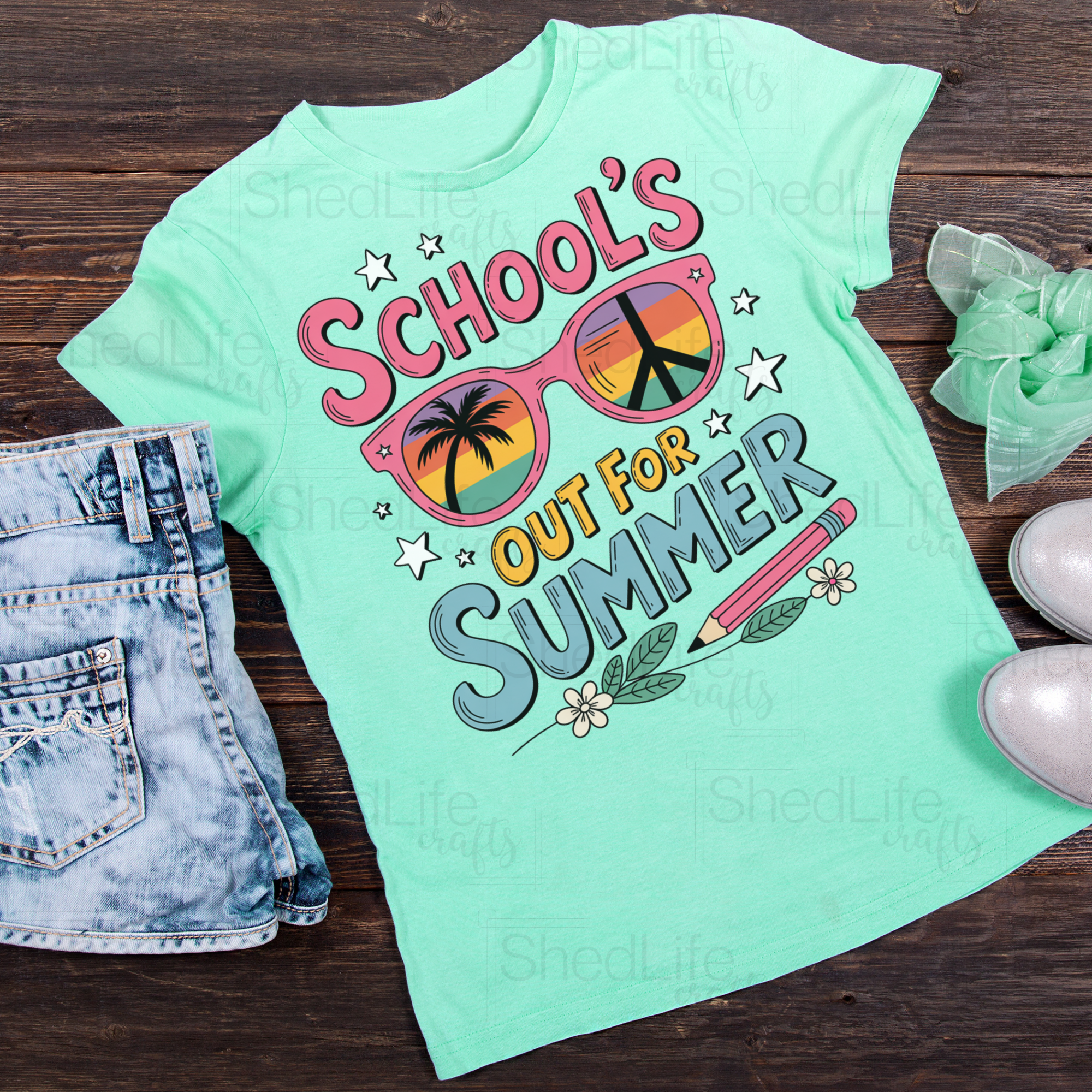 "School's Out for Summer" Apparel (2D-15)