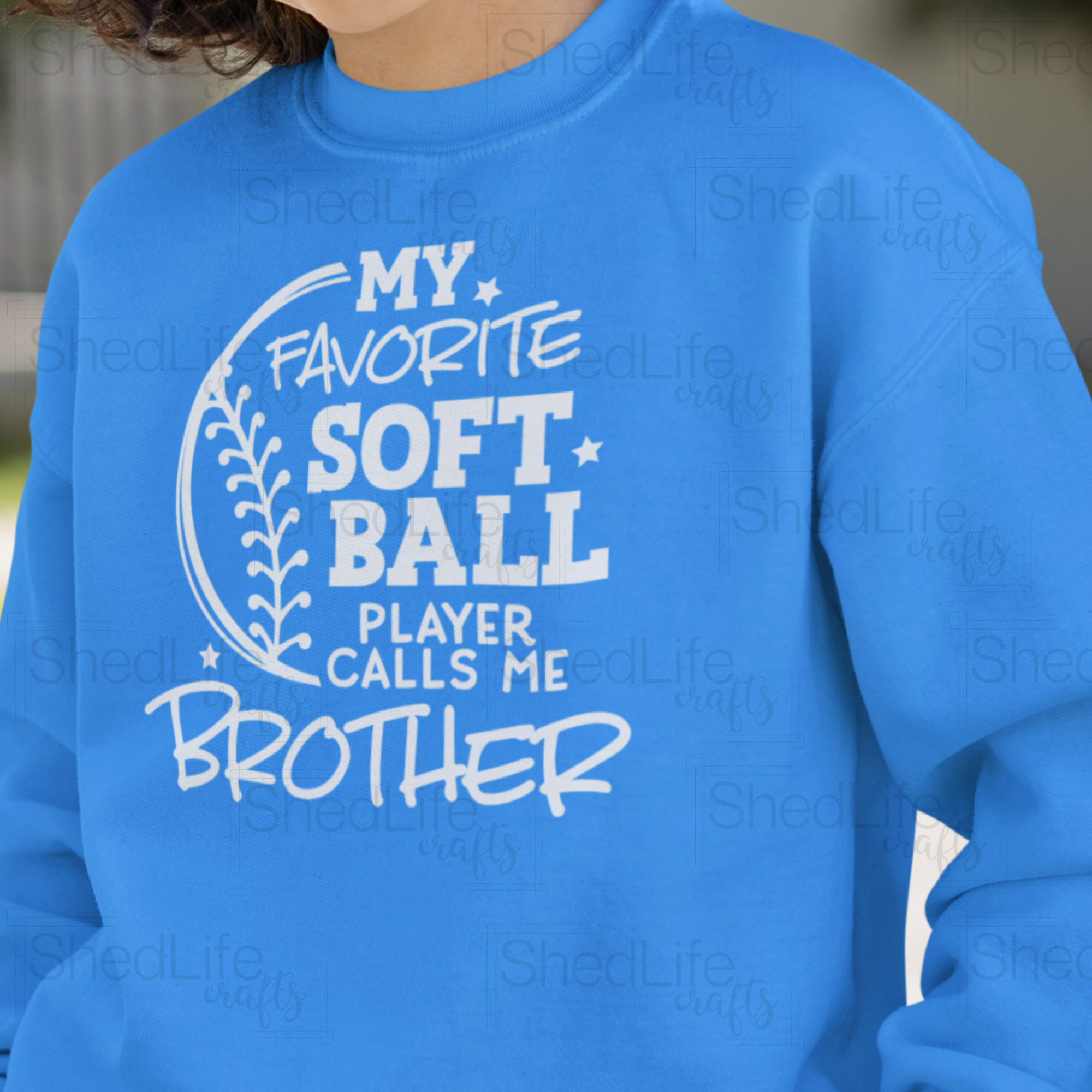 "Softball Sibling: Brother" Apparel (1D-431B)