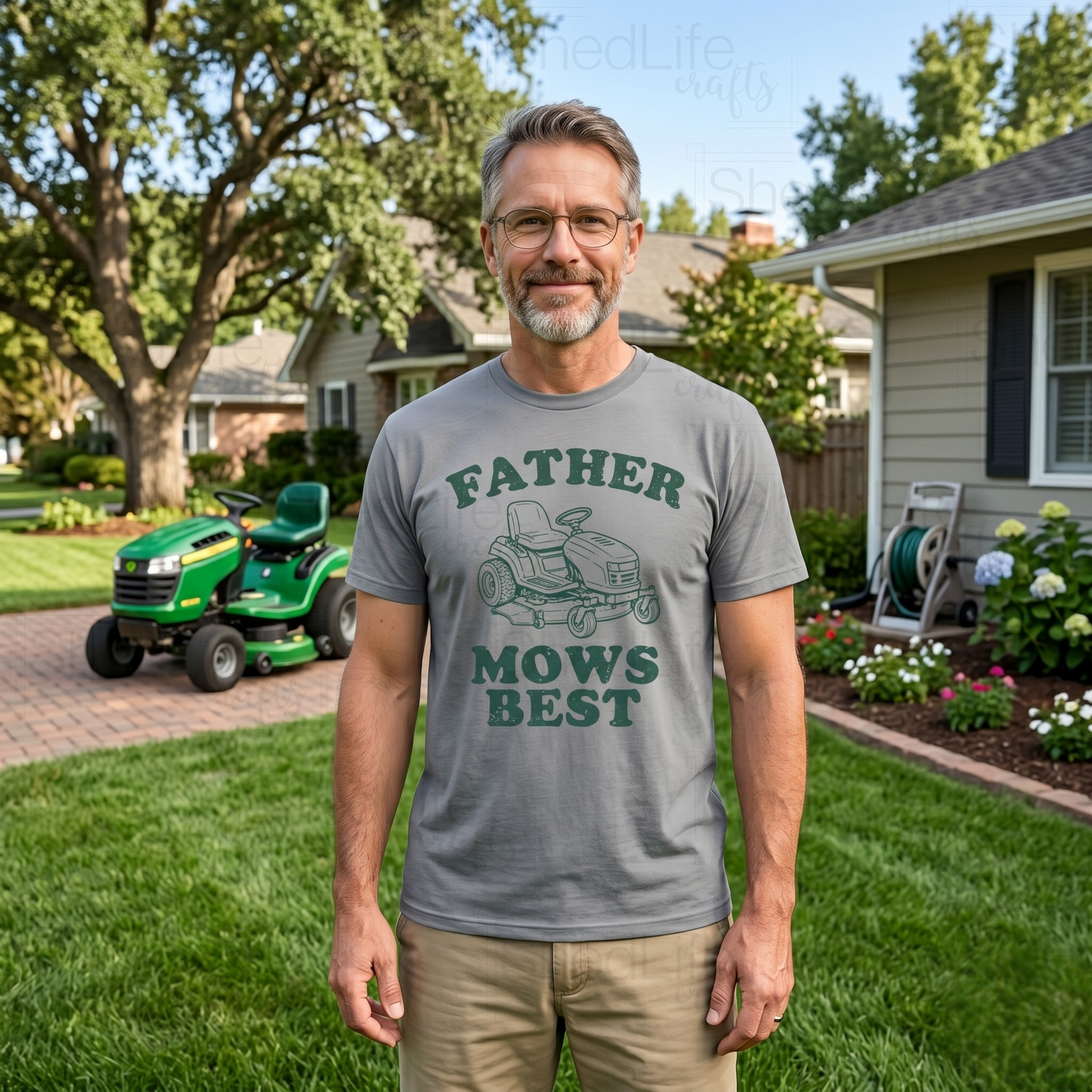 "Father Mows Best" Apparel (1D-699A)