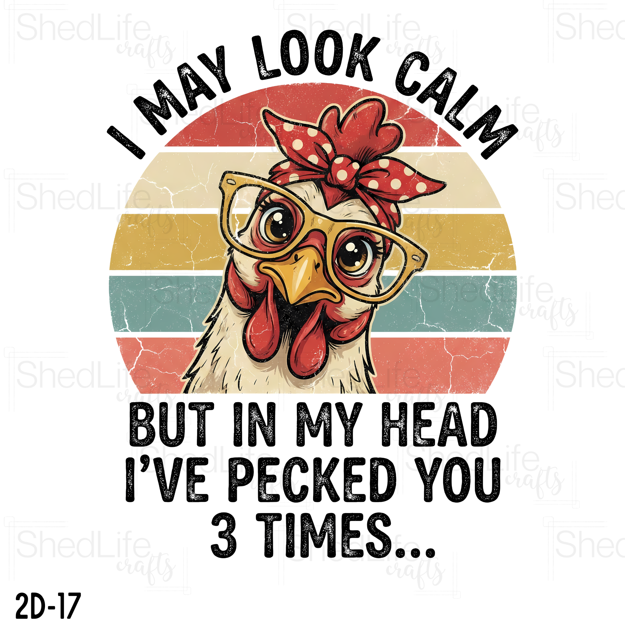 "I May Look Calm" Apparel (2D-17)
