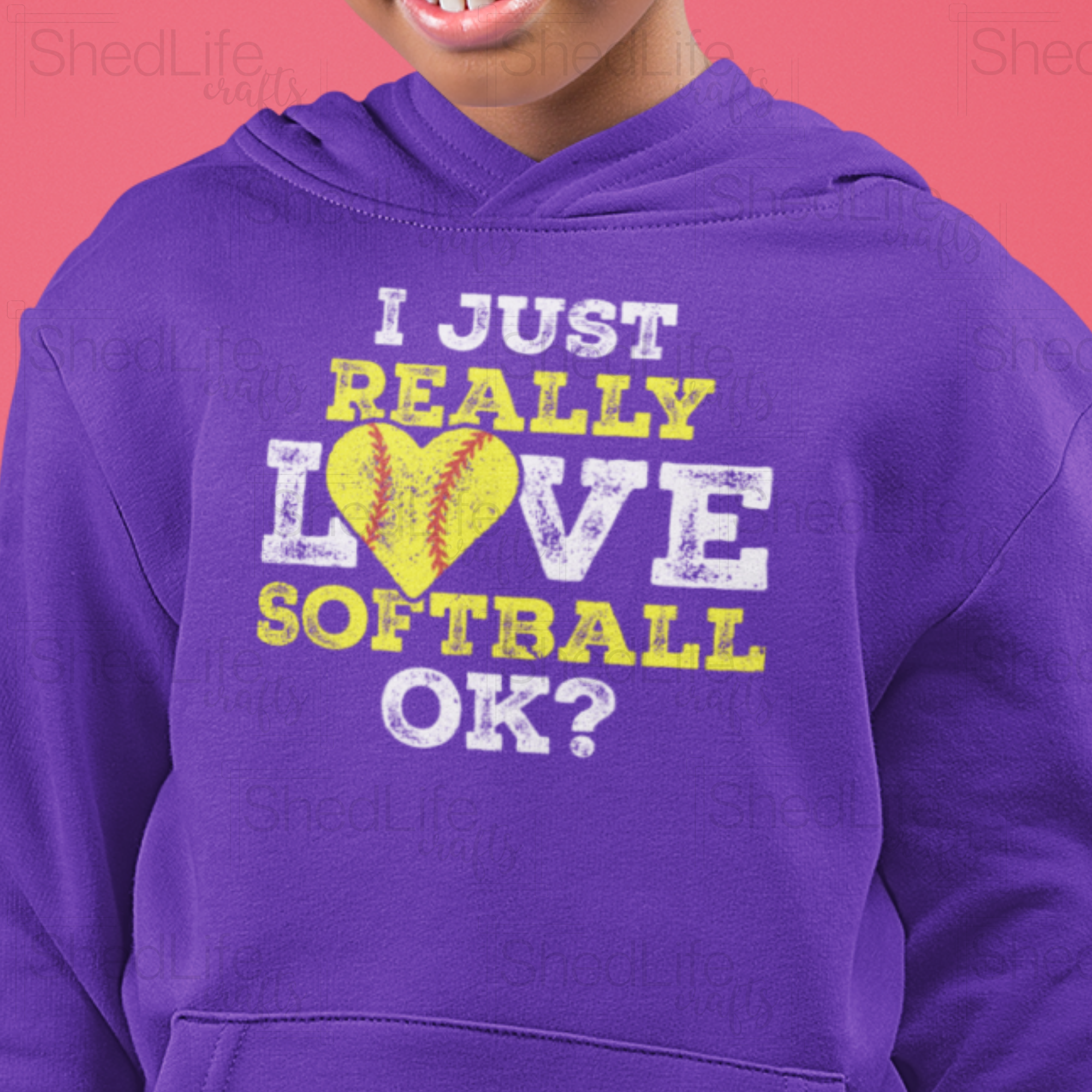 " I Just Really Love Softball" Apparel (1D-434)