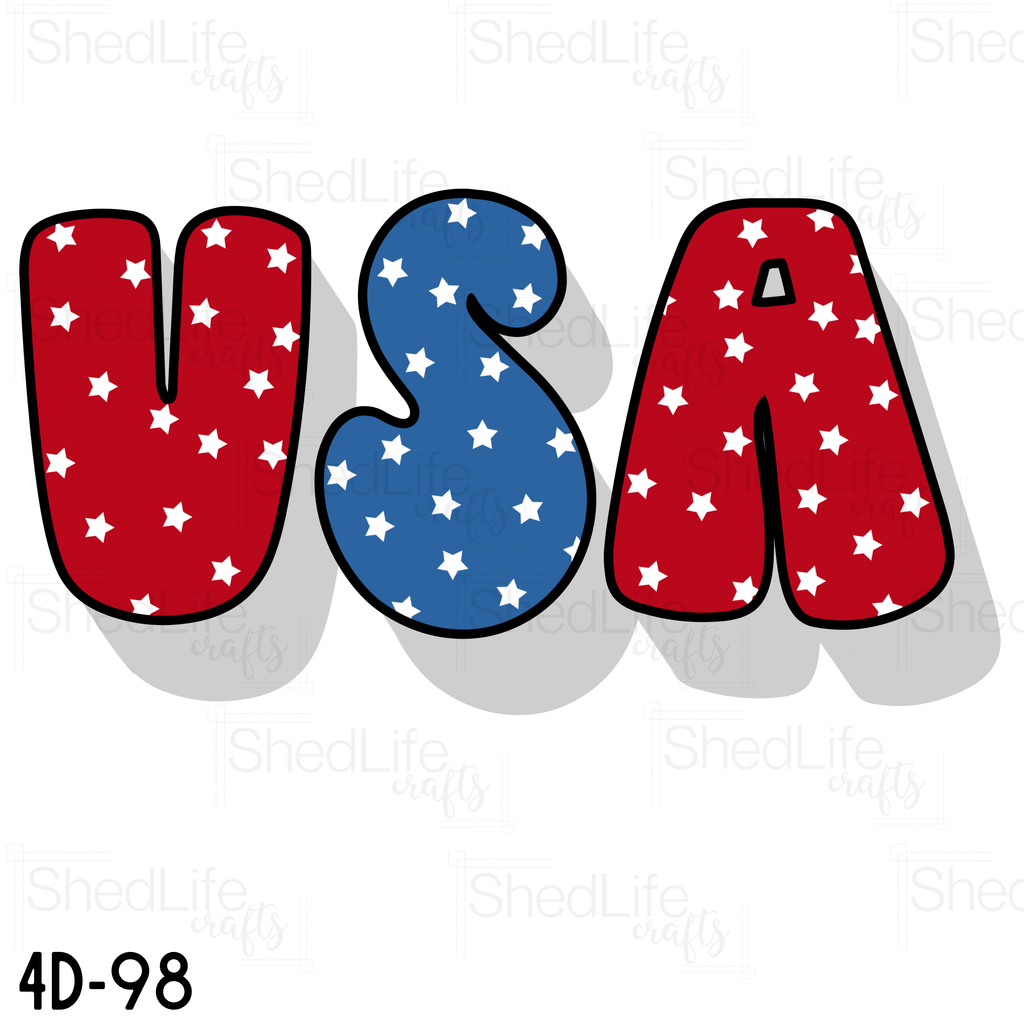 "Retro USA" Apparel (4D-98)