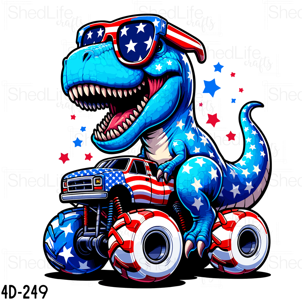 "July 4th T-Rex" Apparel (4D-249)