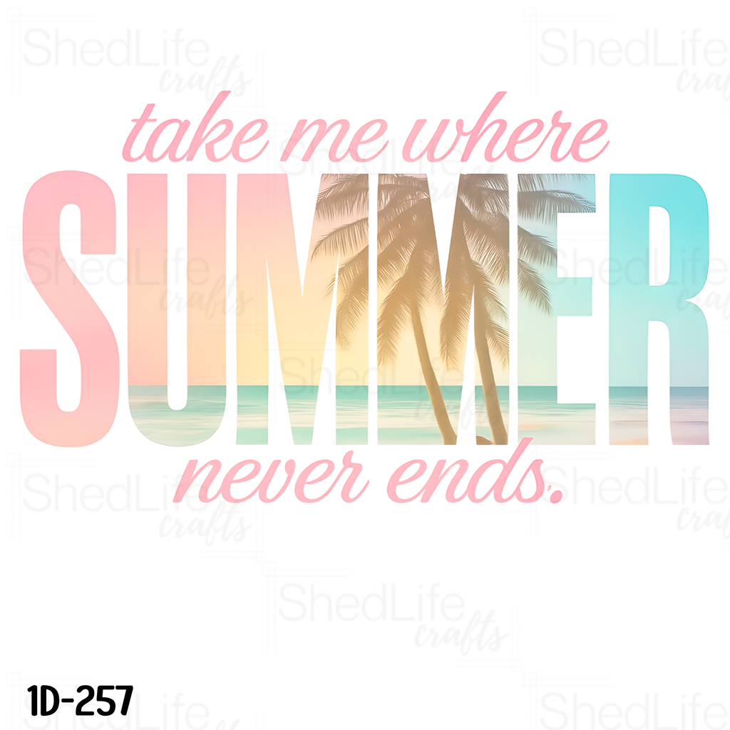 "Summer Never Ends" Apparel (1D-257)