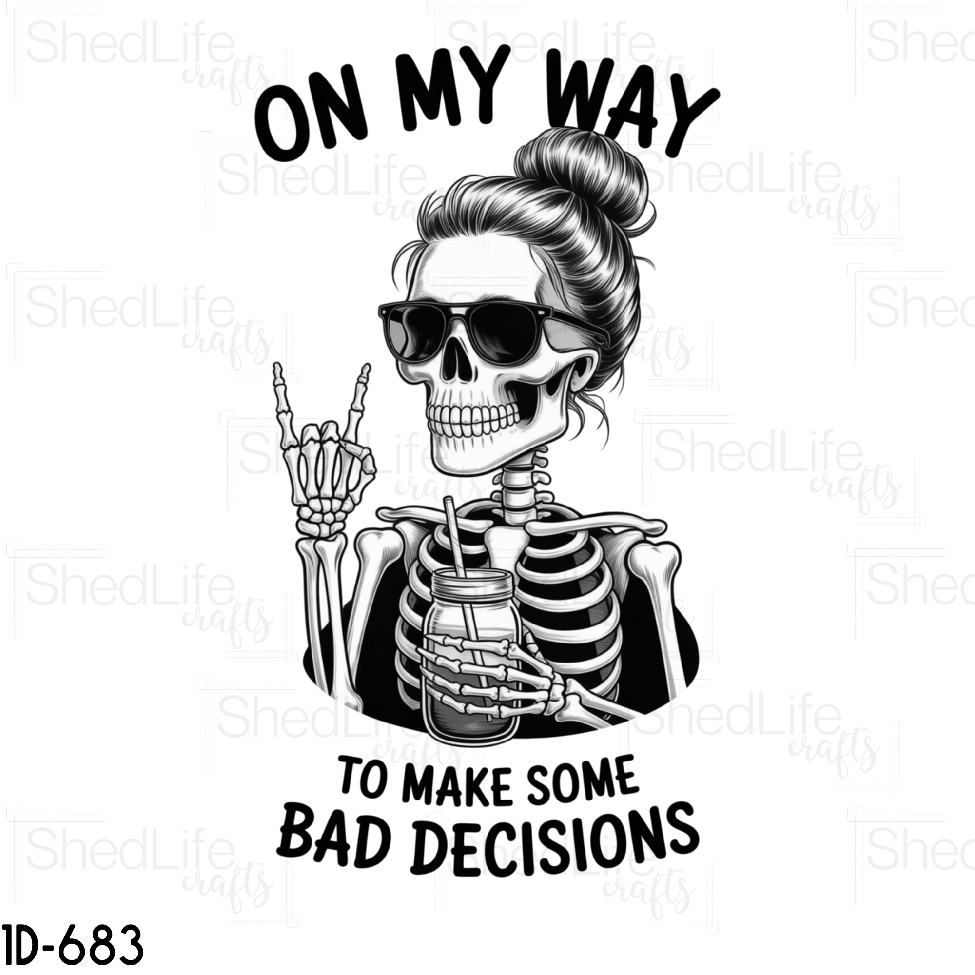 "On My Way to Make Bad Decisions" Apparel (1D-683)